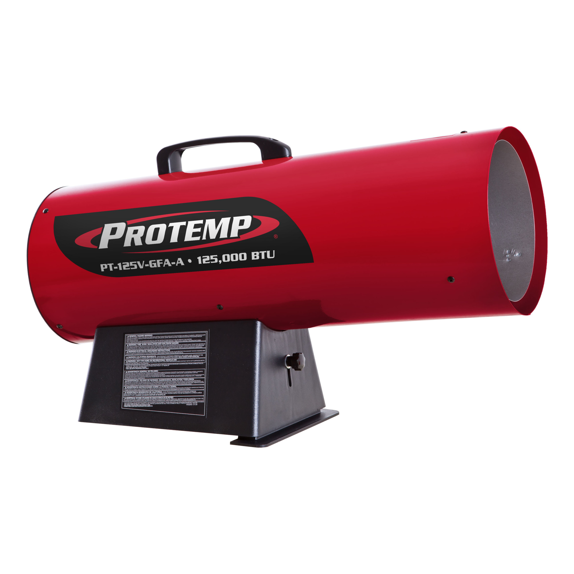 ProTemp 125K BTU LP Forced Air, Model# PT-125V-GFA-A